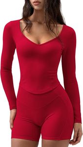 <b>Women</b>’s Long Sleeve Yoga Top Manufacturer Custom Logo Private Label OEM ODM Sportswear Factory Breathable Lightweight Stretch - Product Image 5