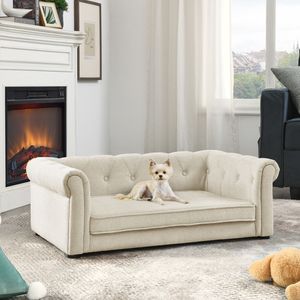 Elegant Modern Stylish D Rectangular <b>Pet</b> Bed Comfortable Elevated Dog <b>Sofa</b> for Medium to Large Dogs Durable Dog Couch - Product Image 2