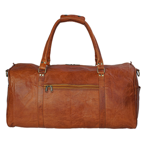 กระเป๋าดัฟเฟิลกันหนังวัวสไตล์ลำลองกระเป๋าทรงดัฟเฟิลกันออกแบบโลโก้ได้ตามต้องการ - Product Image 2