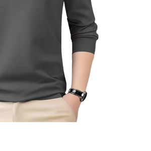 Chemise Homme Personnalisable avec Logo – Coton Premium Anti-Plis Respirant Doux Confortable Manches Longues Coupe Décontractée Tricotée Durable - Product Image 4