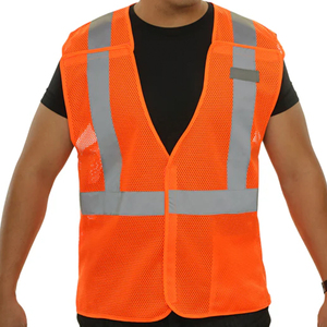 ไฟแฟลช LED กันน้ำมองเห็นได้ชัดเจนสามารถปรับแต่งโลโก้ได้ผ้าโพลีเอสเตอร์ระบายอากาศ ANSI Class 1 EN ISO 20471 Class 2มองเห็นได้ - Product Image 1