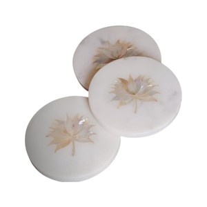 Elegant Shell Inlay <b>Drink</b> <b>Coasters</b> for Home Decor - Product Image 2