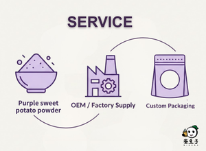 Emballage personnalisé haut de gamme pour poudre de patate douce violette - Product Image 4