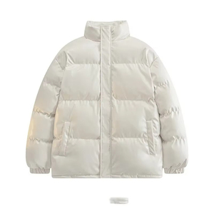 Chaquetas acolchadas de piel sintética con cuello alto para hombre, para invierno - Product Image 4