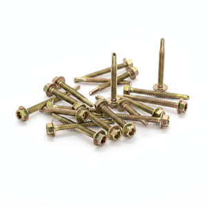 PDC Class 8 Carbon Steel Hex Head Self-Drilling <b>Screw</b> Standard Thread <b>Galvanized</b> Zinc/Phosphate Coating Inch Measurement Model 1 - Product Image 1