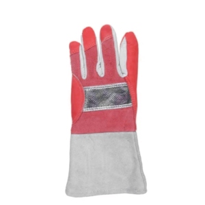 Gants de soudeur en cuir de vachette aluminisé de qualité supérieure, résistants à la chaleur, aux étincelles et au feu, pour travaux lourds et de construction. - Product Image 4