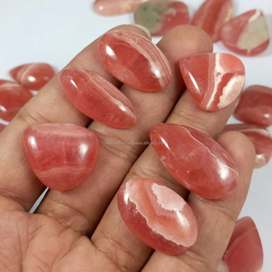 Radha Arts High Quality Natural <b>Pink</b> Rhodochrosite Loose Gemstone Mix Shape Polished Cabochon Customizable Healing Crystal Stone - Product Image 6