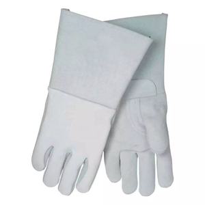 ถุงมือเชื่อมทิ๊กทนไฟถุงมือความปลอดภัยสำหรับงานผลิตด้ายทำงานดีไซน์แบบตรงขนาดใหญ่ใส่สบายออกแบบได้ตามต้องการ - Product Image 4