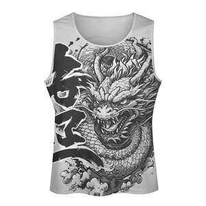 Camiseta sin mangas para hombre, ajustada, para gimnasio, entrenamiento, fitness, transpirable, ecológica, de secado rápido, informal. - Product Image 4