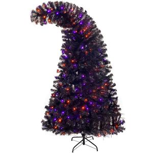 6 Ft Fraser Fir Bent-Top <b>Artificial</b> Christmas <b>Tree</b> 1,080 Lights Grinch Style Holiday Decoration - Product Image 5