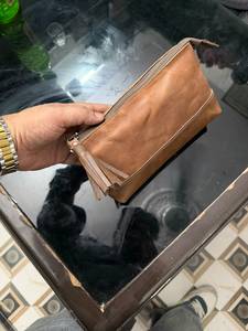 Trousse de Toilette de Voyage Grande Capacité en Cuir Crazy Horse avec Fermeture Éclair pour Hommes et Femmes – Sac de Maquillage Suspendu - Product Image 3