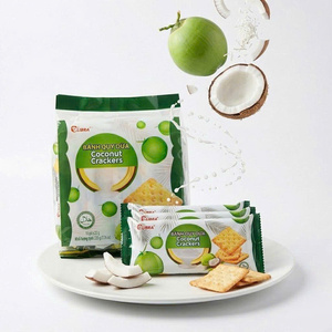 ขนมมะพร้าวกรอบหวาน 220 กรัม รูปทรงสี่เหลี่ยม ขายส่ง รับผลิตแบบ ODM - Product Image 1