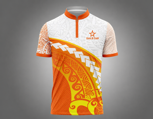 เสื้อโปโลซับลิเมชั่นคุณภาพสูงสั่งทำได้ ลายซัมเมอร์ไวบ์ แห้งเร็ว ระบายอากาศได้ดี ผลิตจากโพลีเอสเตอร์ เหมาะสำหรับกีฬา รับผลิตแบบ OEM จากโรงงาน - Product Image 1