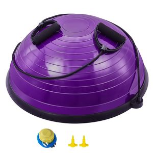 Palla da Yoga da 23 Pollici con Capacità di 660 libbre, Mezza Palla per Esercizi con Bande di Resistenza e Pompa a Pedale, Palle per Equilibrio da 23 Pollici - Product Image 2