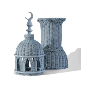 Figurines de minarets de mosquée en rotin naturel tissé à la main OEM ODM, décoration d'intérieur de luxe, produits du Ramadan en provenance du Vietnam - Product Image 6