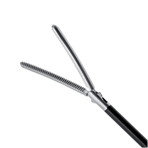 CE Approved Manual Reusable 10mmx330 <b>Laparoscopic</b> Debakey Satinsky Clamp Stainless Steel Curved Grasper Surgical <b>Instruments</b> - Product Image 2