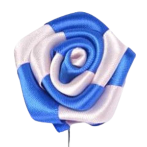 Flor de Solapa Azul y Rosa para Hombre, Boutonnière de Tela para Traje, Blazer, Boda, Fiesta, Ropa Formal, Accesorio de Moda, Regalo - Product Image 5