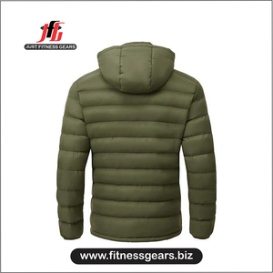 Chaqueta de Plumón con Capucha, Impermeable y Transpirable, Unisex, de Primera Calidad, 400g, Chaqueta Acolchada con Cierre, Chaqueta Bomber - Product Image 2