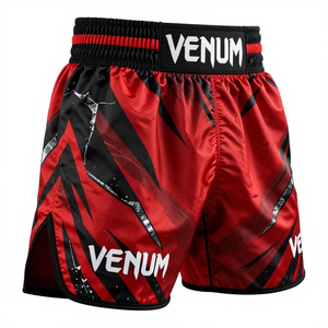 Pantalones Cortos de Boxeo Venum de Diseño Totalmente Personalizado, Ligeros, Elásticos en Dos Direcciones, Ropa de Artes Marciales con Panel Elástico, Pantalones Cortos de Boxeo Venum - Product Image 2