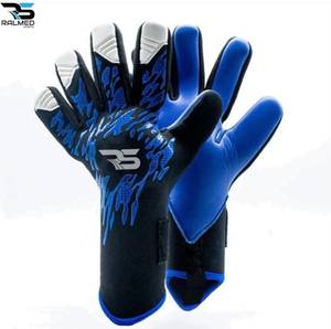 Gants de gardien de but RALMED SPORTS en cuir, 4 mm, adhérence Contact Grip, fermeture auto-agrippante, imperméables, usage extérieur, unisexe - Product Image 4