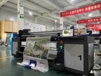 Imprimante UV hybride 1,8 m avec têtes Ricoh/I3200 pour supports carton, flex et œufs, impression à plat et rouleau à rouleau