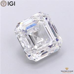 เพชรเพียวสปาร์คเคิล 4.00 กะรัต ทรงแอสเชอร์ พร้อมใบรับรอง IGI เพชร CVD ผลิตในห้องปฏิบัติการ สี D ความสะอาดระดับ VS1 สำหรับดีไซน์แหวนทันสมัย - Product Image 4