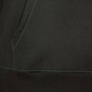 Sweat-shirt à capuche noir pour homme, tricoté, manches classiques, couleur unie, style automne, non doublé, teint uni - Product Image 4