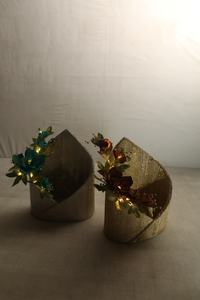 ตะกร้าใส่ช่อดอกไม้ผ้าคุณภาพพรีเมียม ปรับแต่งได้ ทนทาน ออกแบบมาเป็นพิเศษสำหรับงานแต่งงาน ของชำร่วยสวยงาม ห่อของขวัญให้ดูหรูหรา - Product Image 6