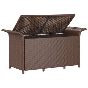 Brown Polyethylene Rattan <b>Garden</b> <b>Bench</b> 45.7 X 18.1 X 22.4 Inches Durable Outdoor Patio Furniture - Product Image 5