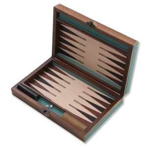 Juego de Backgammon de Madera de Lujo, Juego de Mesa Familiar Clásico, Juego de Backgammon Profesional de Cuero y Madera para Viaje, Artesanía Personalizada - Product Image 3