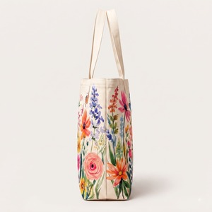 Sac fourre-tout en toile de jute naturelle réutilisable et écologique, impression personnalisée, autres motifs, grande capacité, sac de courses, sac à main HINDVANTA - Product Image 3