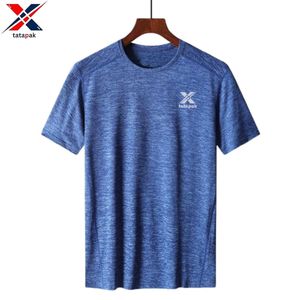T-shirt pour homme à col rond tendance, impression numérique personnalisée, couleur unie, sans marque, tissu tricoté doux, 100% coton, coupe ample - Product Image 1