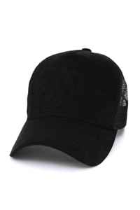 Gray Mesh Trucker <b>Cap</b> 6-Panel Adjustable Unisex Casual Hat Spring <b>Summer</b> Style Adult Size Custom Baseball Regular Wear <b>Caps</b> - Product Image 4