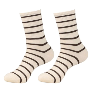 Calcetines de Algodón Transpirables para Hombre, con Diseño de Rayas y Logotipo de Dibujos Animados, Ecológicos y de Secado Rápido - Product Image 3