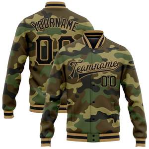 Custom Varsity Jacket <b>Camouflage</b> and Black Pink Letterman Jacket Personalized Embroidery Tactical Outdoor Bomber Jacket Custom - Product Image 4