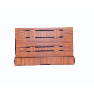 Organizador de Escritorio de Madera de Mango con Reloj - Almacenamiento de Madera al por Mayor de 4 Niveles - Product Image 2