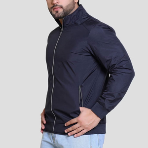 Winter Wear <b>Canvas</b> Stand Collar Front Logo Quick Dry Breathable Windproof Men's <b>Jacket</b> Long Sleeve Regular Fit Men's <b>Jacket</b> - Product Image 4