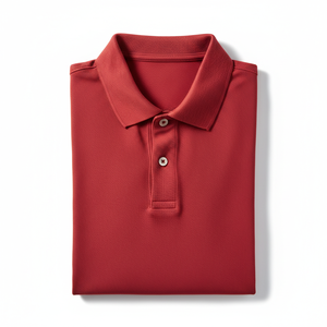 Polo décontracté pour homme 100 % coton avec poche, anti-plis, manches courtes, imprimé brodé personnalisable, confortable pour temps chaud - Product Image 1