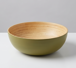 Bol décoratif en bois vert, fait main, centre de table, finition bois naturel, bol d'appoint pour la maison, la cuisine et le salon - Product Image 1