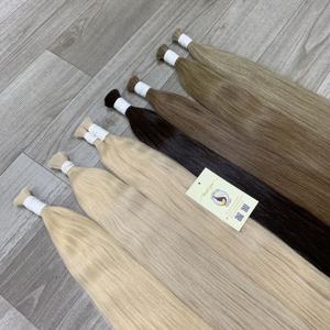 Extensions de cheveux vierges doublement dessinées vietnamiennes en gros de haute qualité blond droit à noir vagues naturelles profondes en vrac - Product Image 6