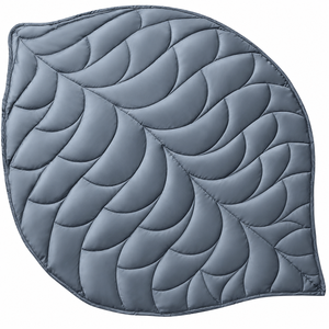 <0.5 kg Woven Weighted Blanket for Adults | Leaf Pattern 23x29 Inch Lap Blanket | Machine Washable Eco-Friendly Heavy <b>Throw</b> | - Product Image 1