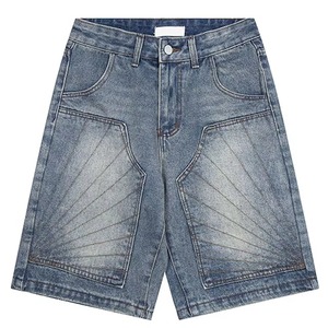 Nouveauté été : Shorts en jean stretch décontractés pour homme – Bleu et noir - Product Image 5