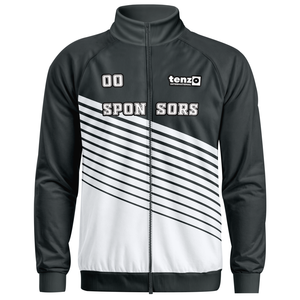 Veste de survêtement en polyester avec transfert thermique par sublimation, personnalisation de la marque, fermeture éclair intégrale, couleurs et tailles personnalisées, OEM ODM Tenzo Intl - Product Image 5
