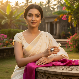 Anillo Ajustable de Plata Hecho a Mano en India con Diseño de Cisne Shinu, Adornado con Circonita Cúbica, Joyería para Mujeres y Niñas, Ideal para Bodas y Fiestas - Product Image 5