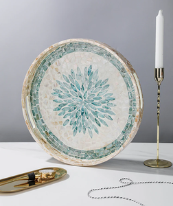 Plateau ovale en nacre de luxe, prix de gros direct usine, plateau de service en nacre - Product Image 6