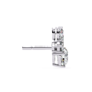 REYES New Design 925 Sterling Silver Round Cut 1 Carat VVS <b>Moissanite</b> Screw Back Stud Earrings GRA Certified Fine <b>Jewelry</b> - Product Image 3