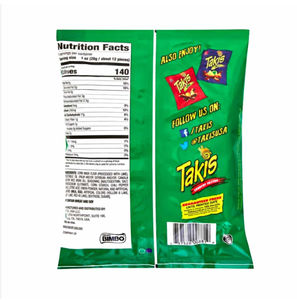 Takis Fuego Hot Chili Pepper & Lime Bite Size Tortilla Chips 25x35g |   Snacks en gros très demandés - Product Image 2