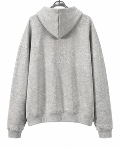 เสื้อฮู้ดซิปโอเวอร์ไซส์ผ้าฝ้าย 100% หนัก 360gsm แบบสั่งทำพิเศษ ปักลายได้ ทรงปกติสำหรับผู้ชาย - Product Image 4