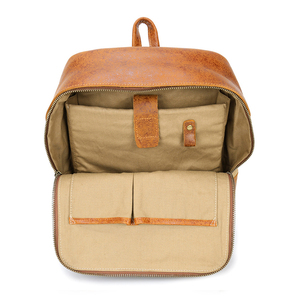 Luxury Leather <b>Backpack</b> Featuring Organized <b>Compartments</b> Durable Construction Laptop Pocket And Comfortable Carry System - Product Image 4