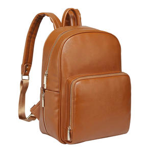 Bolsa de pañales de cuero para bebé, bolsa de pañales de cuero con diseño personalizado, bolsa de pañales de cuero elegante. - Product Image 3